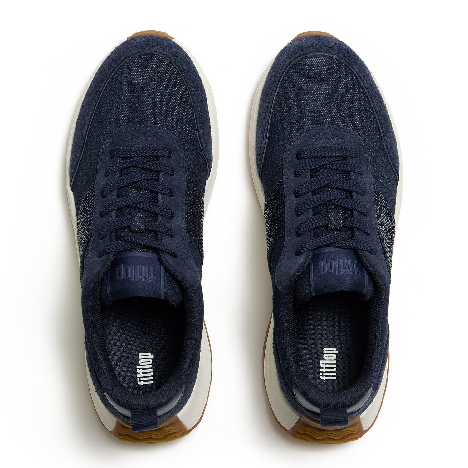 F-MODE Zapatillas Flow Cristal Denim/Gamuza - Denim Oscuro