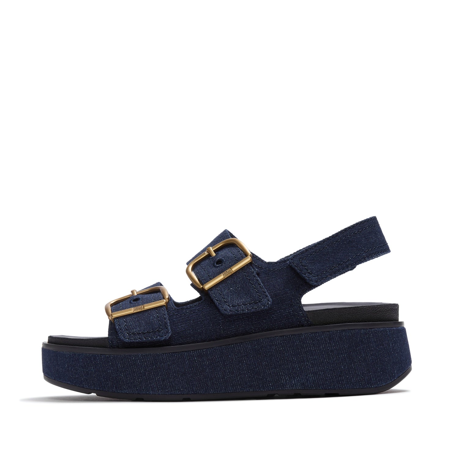 GEN-FF Max Sandalias Denim con Hebilla y Correa Trasera - Denim Oscuro