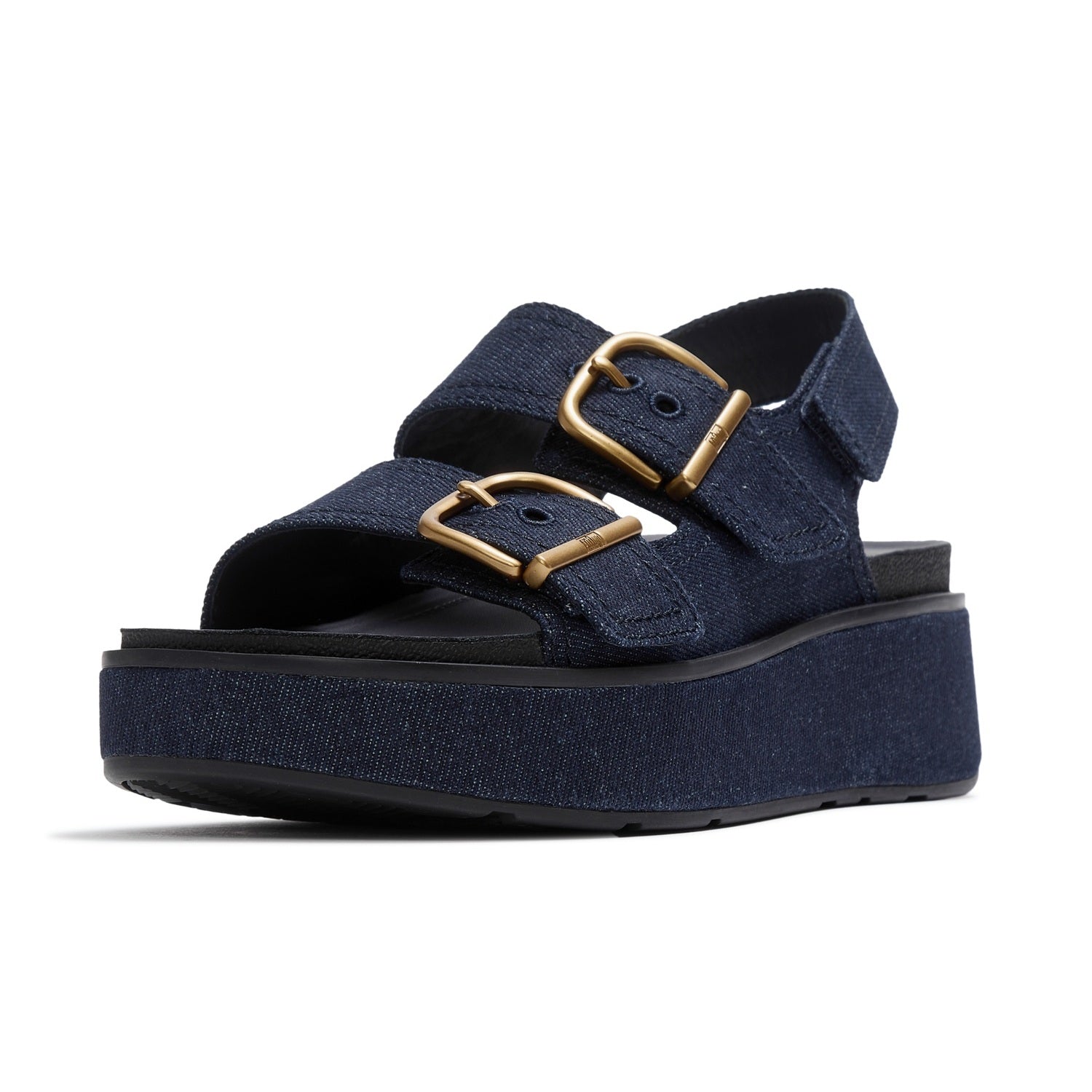 GEN-FF Max Sandalias Denim con Hebilla y Correa Trasera - Denim Oscuro