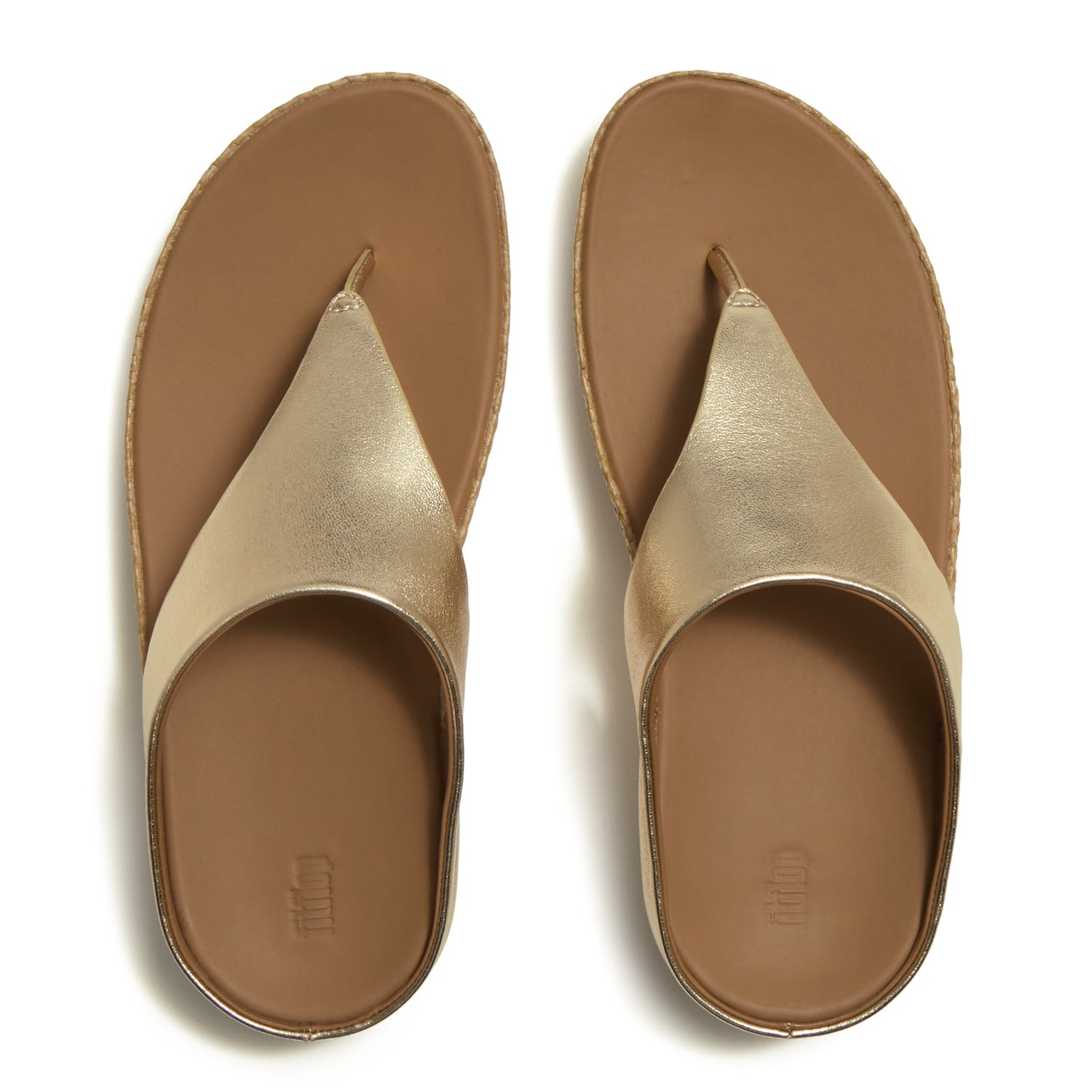 LULU Sandalias de Cuero Tejido Gráfico Lux Dedo - Platino