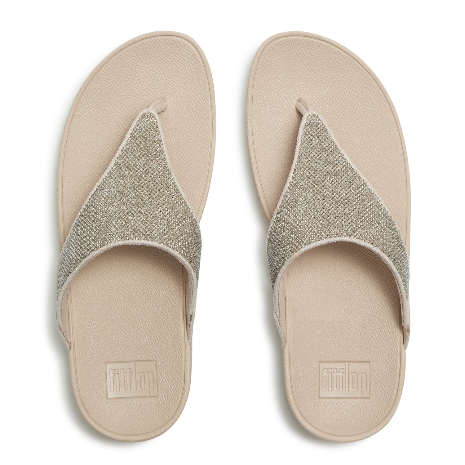 LULU Sandalias Dedo Shimmerglitz - Platino