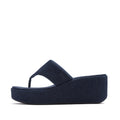 PLATFFORMS Sandalias Dedo Cuña Denim - Denim Oscuro