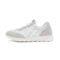 RETRO-Q FF Zapatillas de Tela Metálica/Gamuza - Plateado/Blanco Urbano