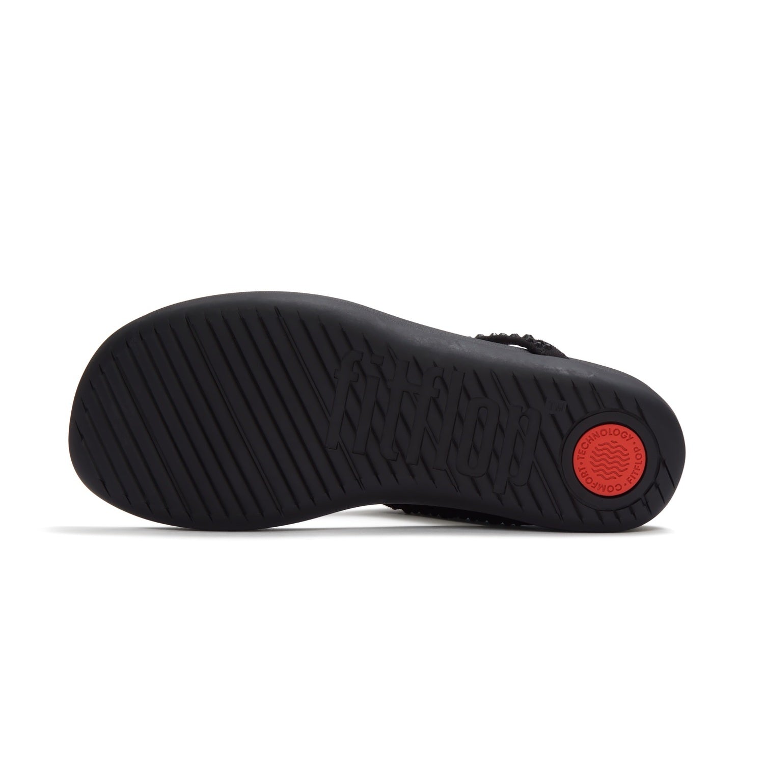 SOLAY Sandalias Dedo Cristal Mixto - Negro