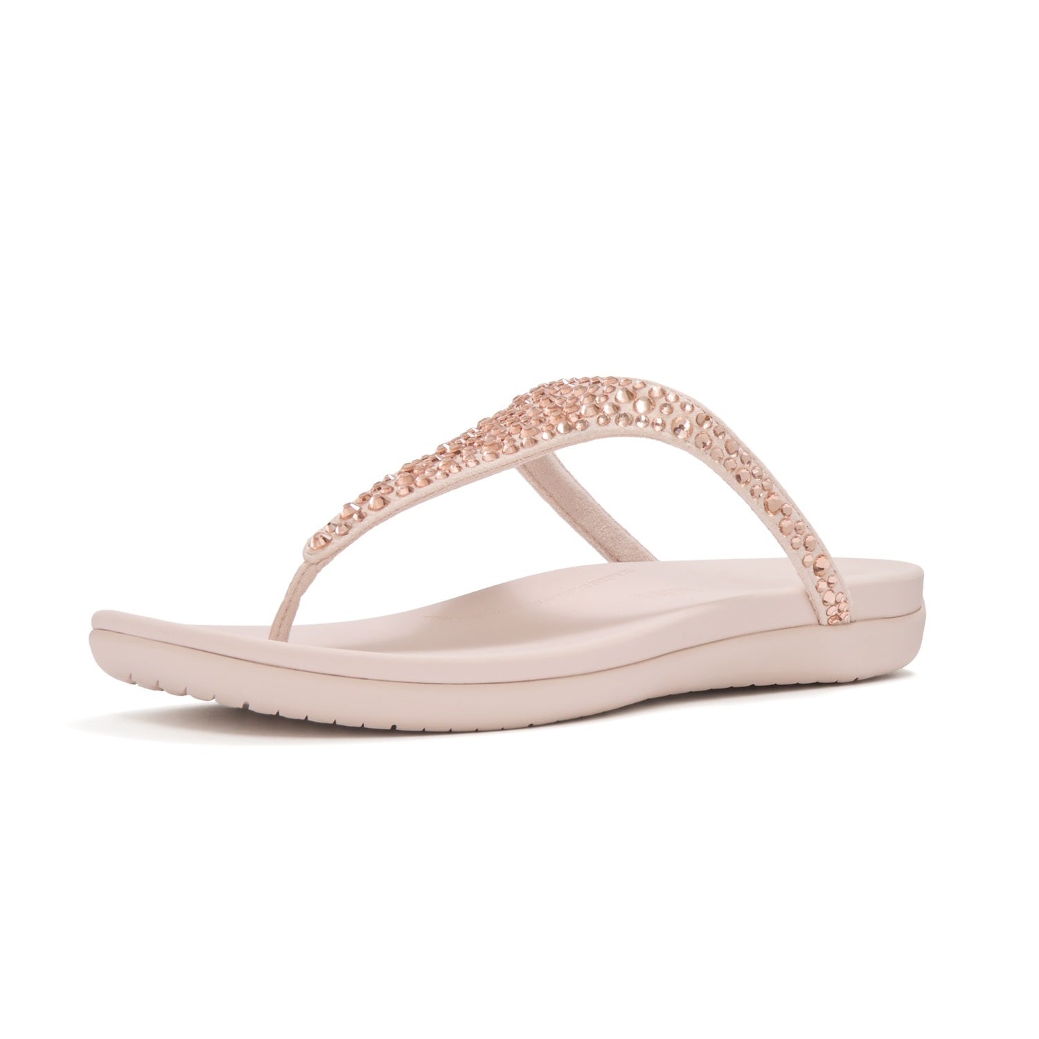 SOLAY Sandalias Dedo Cristal Mixto - Rosa Nude