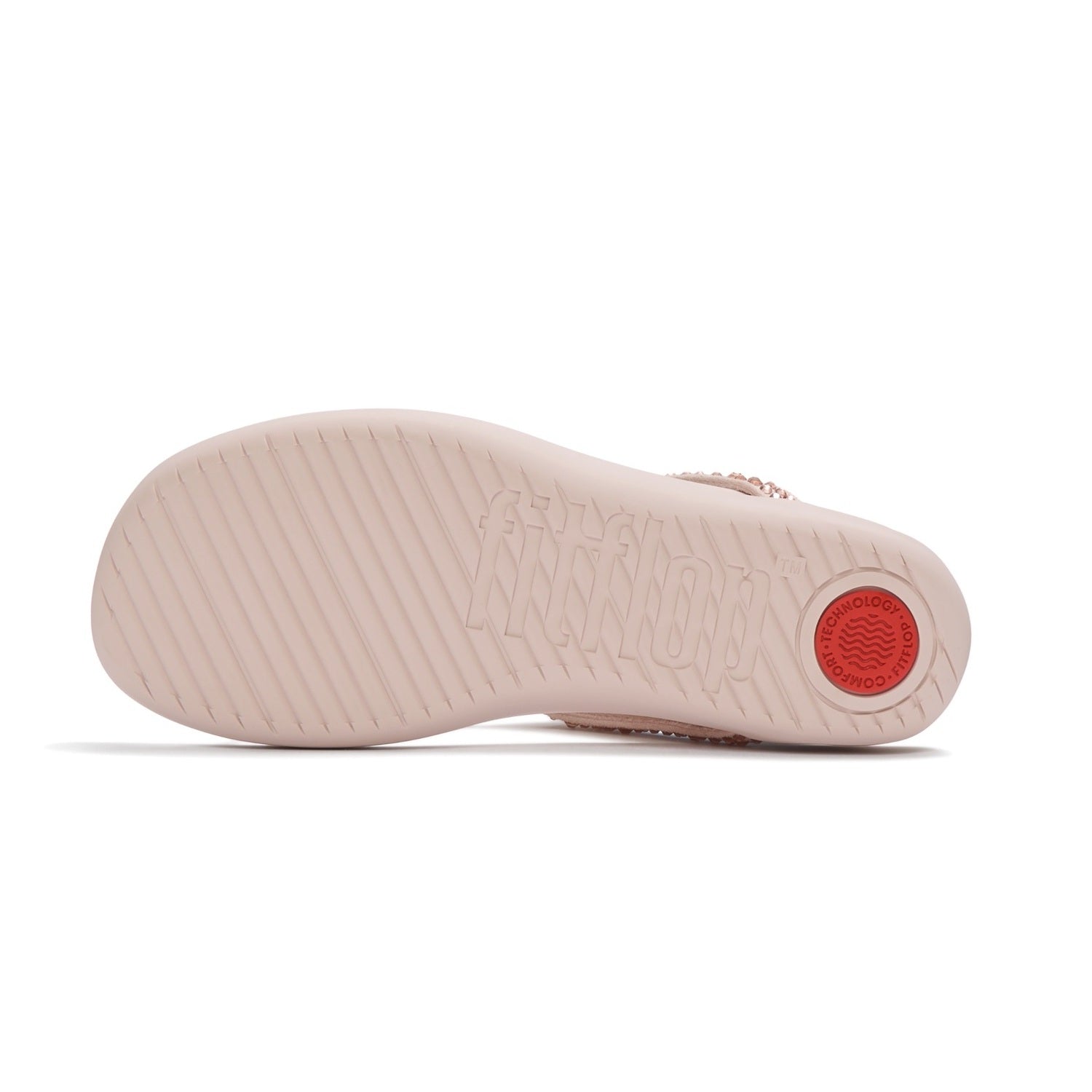 SOLAY Sandalias Dedo Cristal Mixto - Rosa Nude