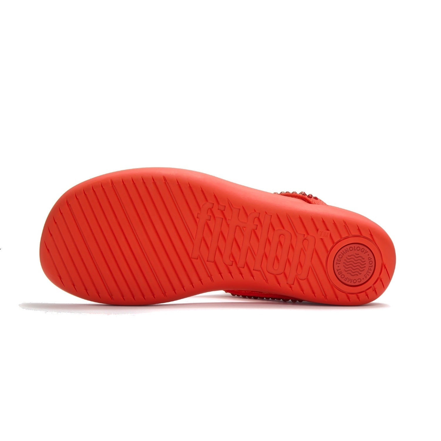 SOLAY Sandalias Dedo Cristal Mixto - Rojo Tomate