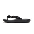 IQUSHION Sandalias Flip-Flop con Botón Brillante - Negro
