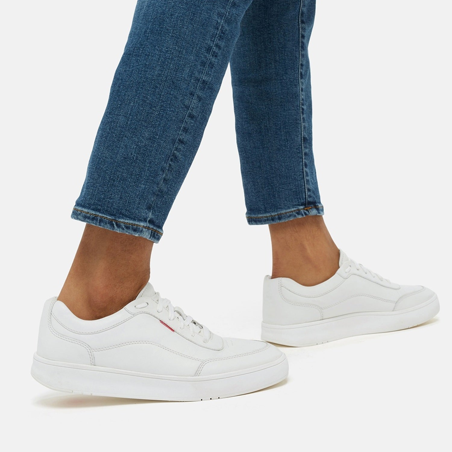 Zapatillas Rally X de Cuero - Blanco