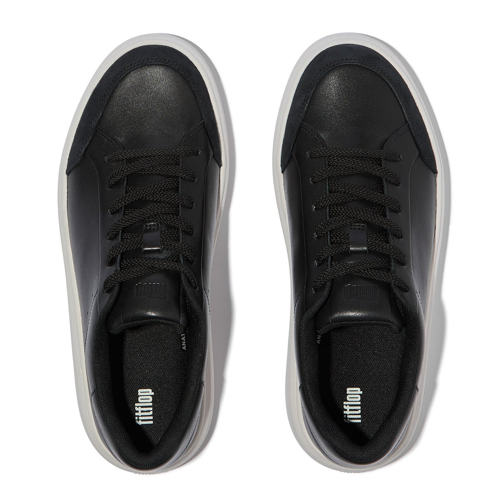 RTG Zapatillas de Cuero/Gamuza - Negro