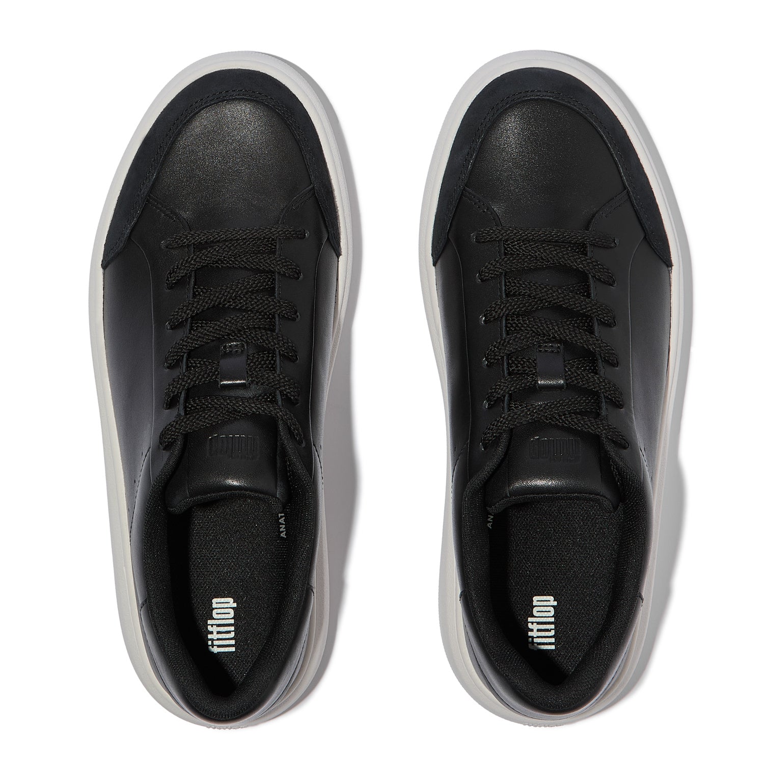 RTG Zapatillas de Cuero/Gamuza - Negro