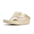 SANDALIAS MUJER FITFLOP RUMBA CON APLICACIONES BRILLANTES - DORADO METALIZADO