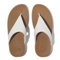 LULU Sandalias de Cuero Dedo - Blanco