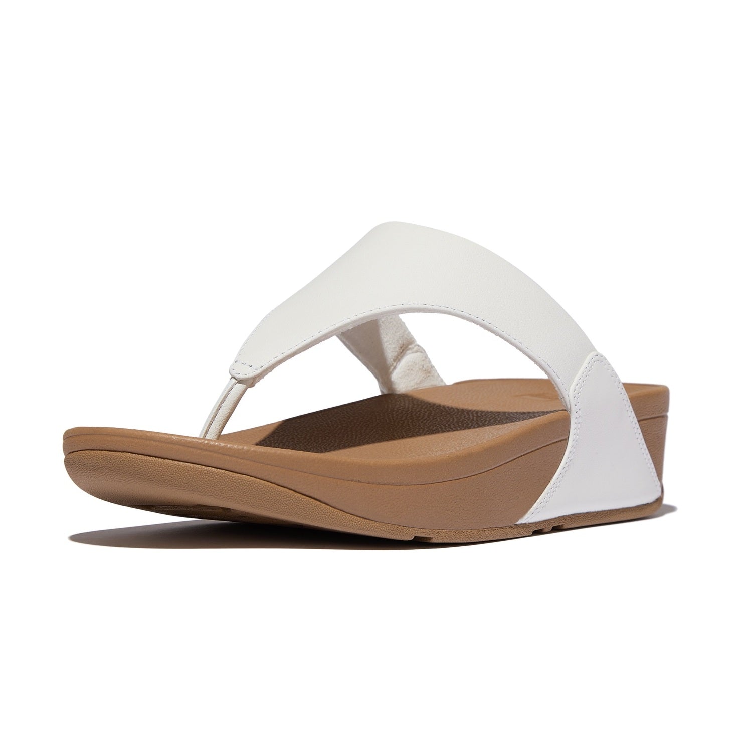 LULU Sandalias de Cuero Dedo - Blanco