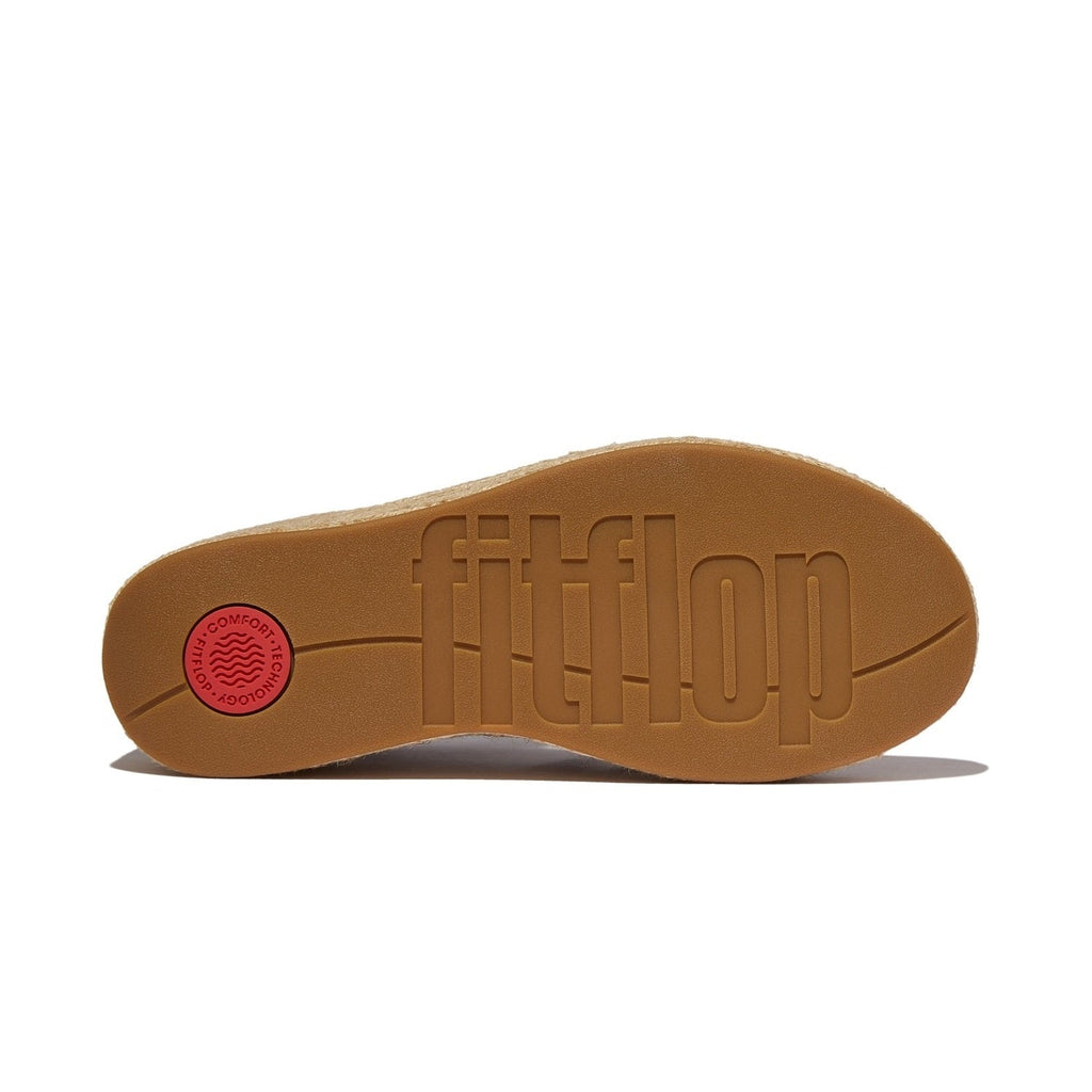 PLATFFORMS Sandalias Fisherman Cuña Espadrille de Cuero - Café Tostado