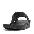 SANDALIAS MUJER FITFLOP LULU NEGRO CON GLITTER