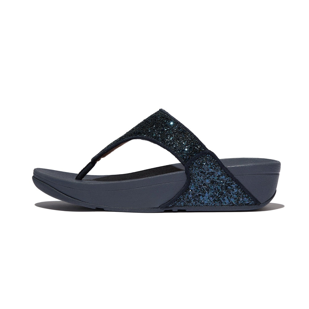 LULU Sandalias Dedo Glitter - Azul Marino
