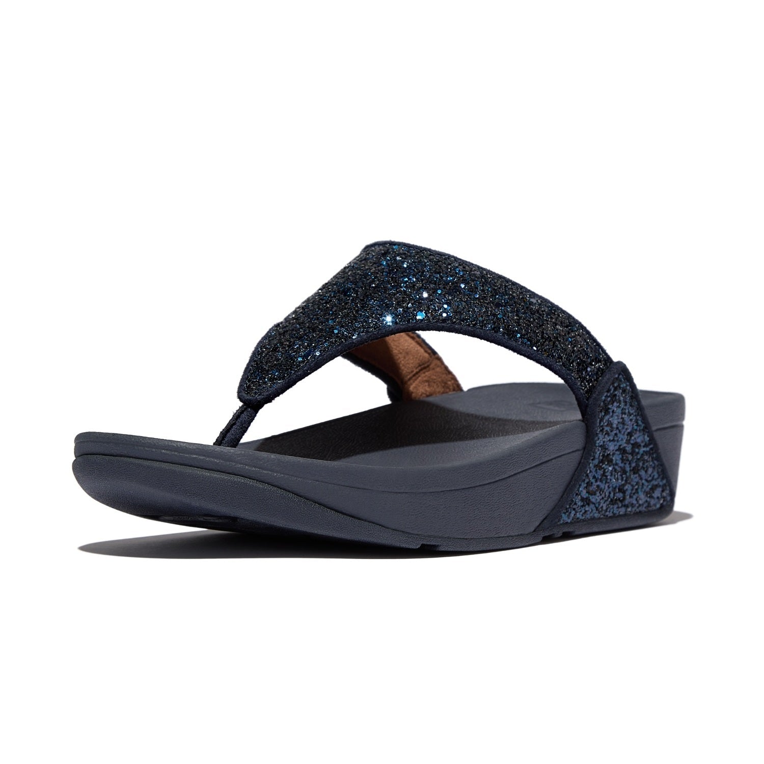 LULU Sandalias Dedo Glitter - Azul Marino